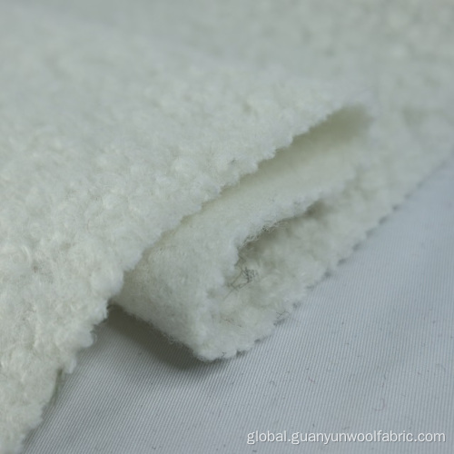 Fleece Fabric Polyester Fabric Fleece Knitting Sherpa Boucle Fleece Fabric Manufactory